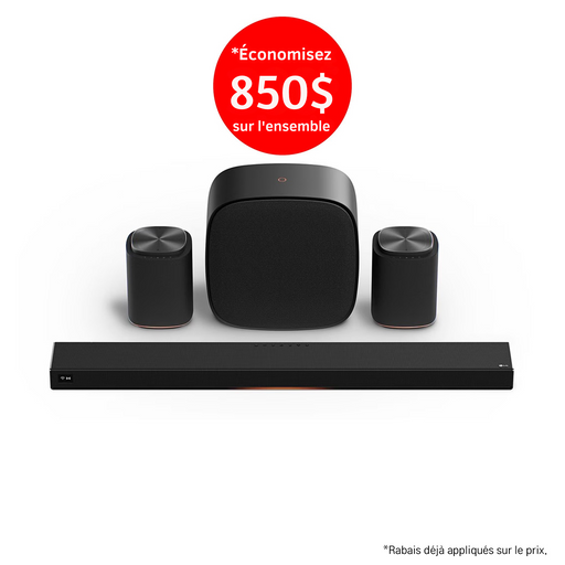 LG Sound Suite | Immersive suite 7 Pro - Barre de son H7+2M7+W7 | 01 | Sonxplus Drummondville