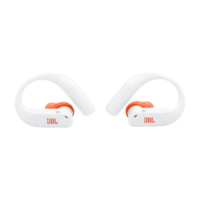 JBL Endurance Peak 4 | In-Ear Headphones - TwistLock  - White/Orange | 04 | Sonxplus Drummondville