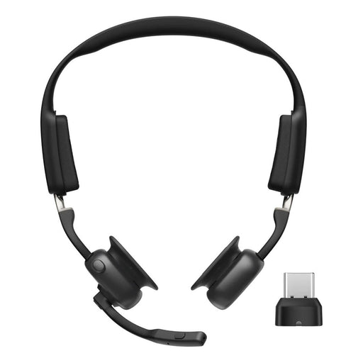Shokz OpenMeet USB-C | Casque stéréo Bluetooth - 15 Heures d'autonomie - Noir-Sonxplus Drummondville