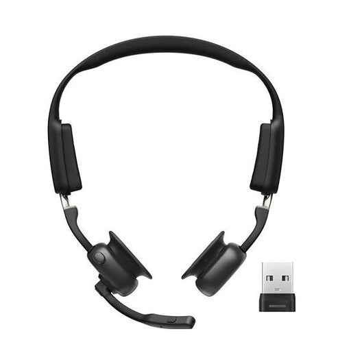 Shokz OpenMeet USB-A | Casque stéréo Bluetooth - 15 Heures d'autonomie - Noir-Sonxplus Drummondville