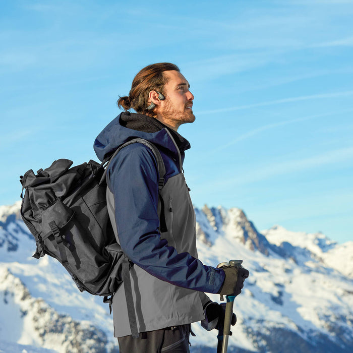 SHOKZ OpenRun Pro 2 | Écouteurs à conduction osseuse - Sport - Bluetooth - 12 Heures d'autonomie - Noir-Sonxplus Drummondville