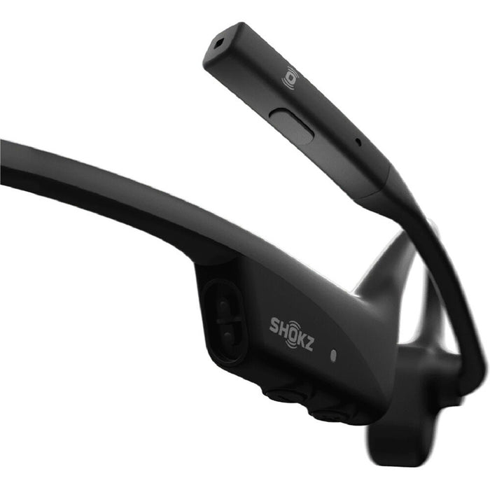 SHOKZ OpenComm2 | Écouteurs à conduction osseuse - Bluetooth - Microphone - Noir-Sonxplus Drummondville